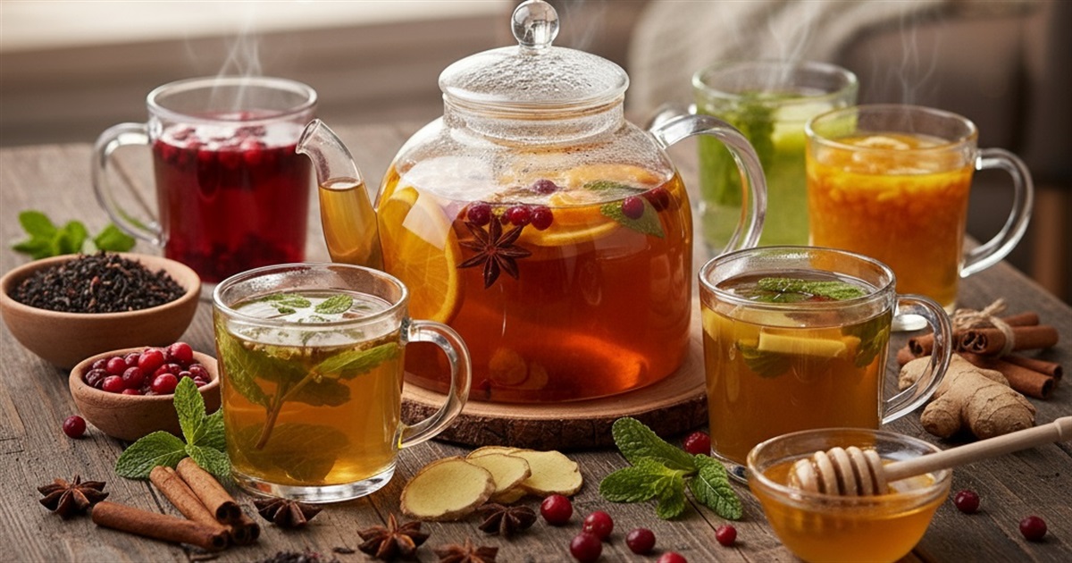 집에서 즐기는 창의적인 차 조합의 즐거움